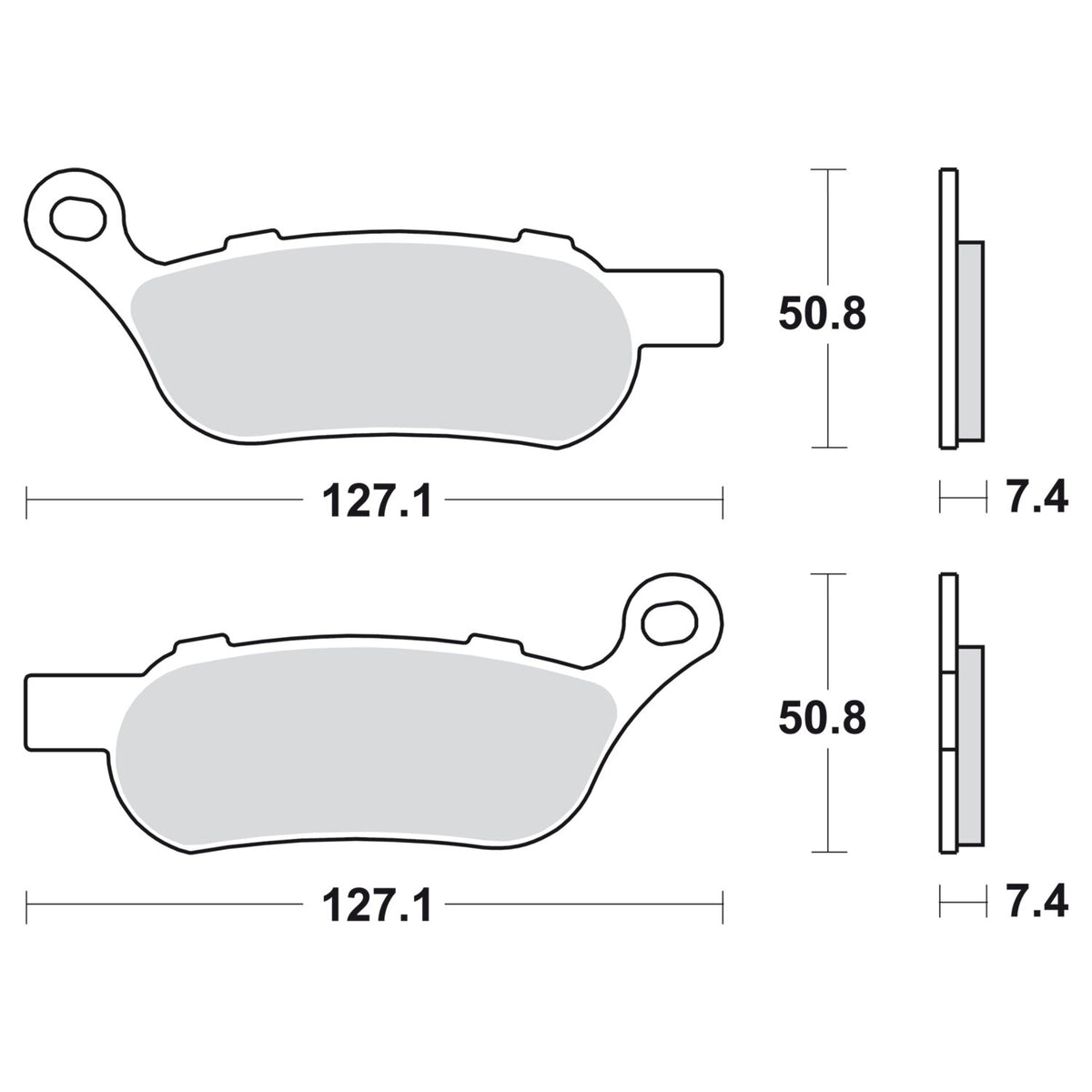 SBS, brake pads. Street Excel Sinter
