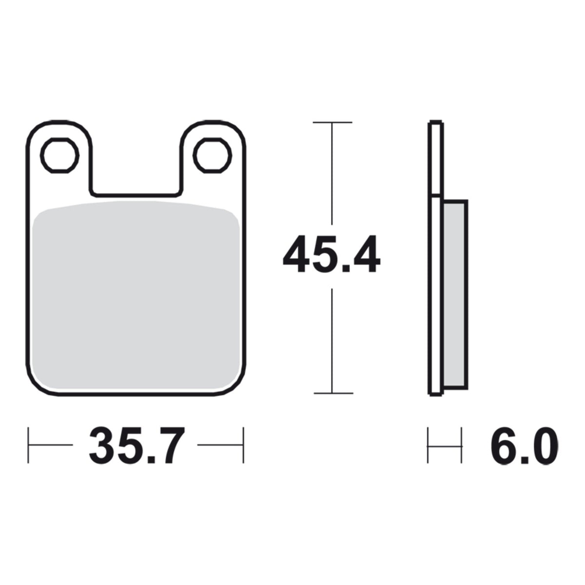 SBS brake pads, street ceramic