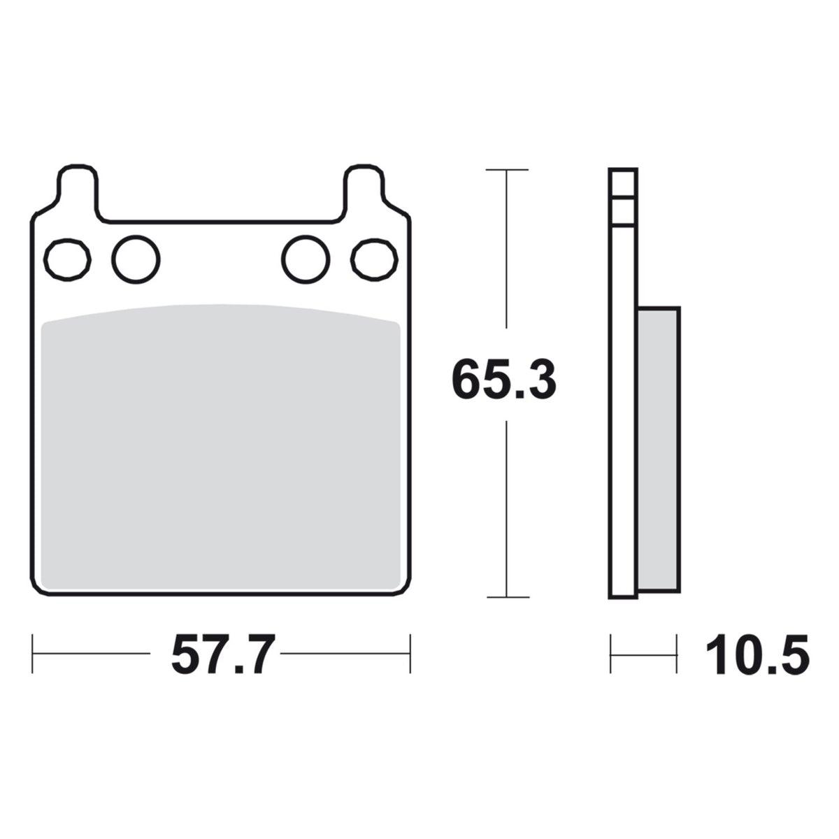 SBS brake pads, street ceramic