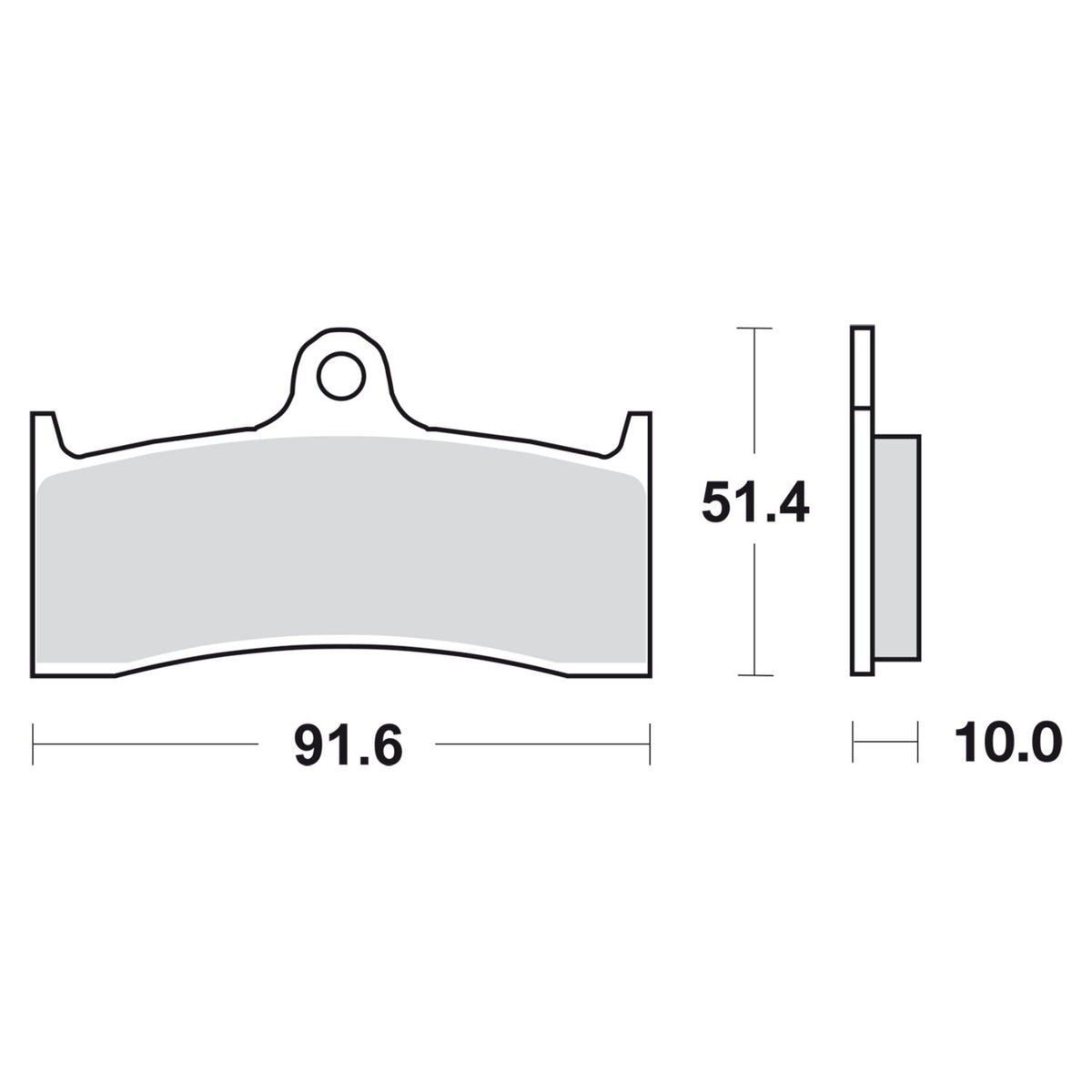 SBS brake pads street excel sintered