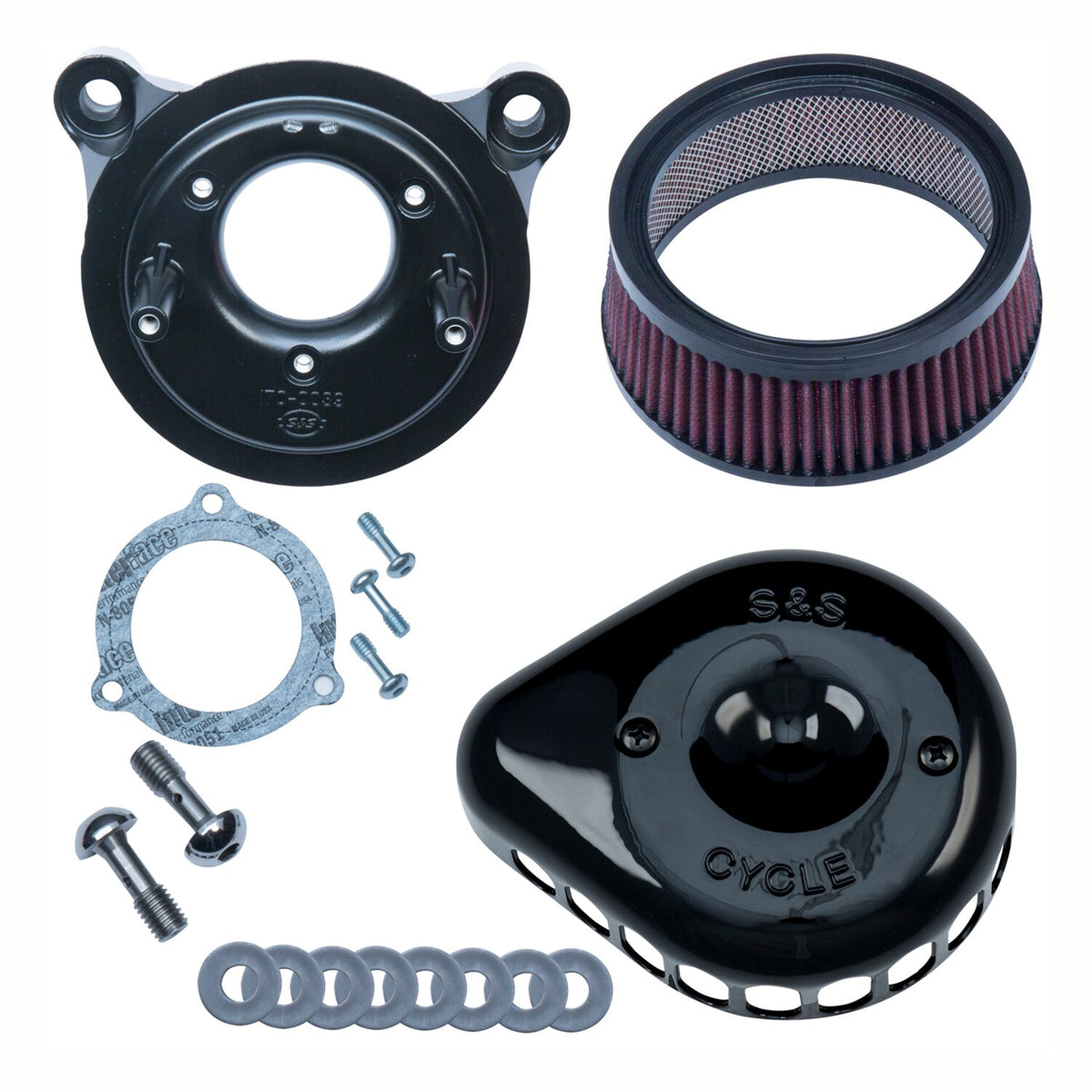 S&S Mini Teardrop Stealth air cleaner kit