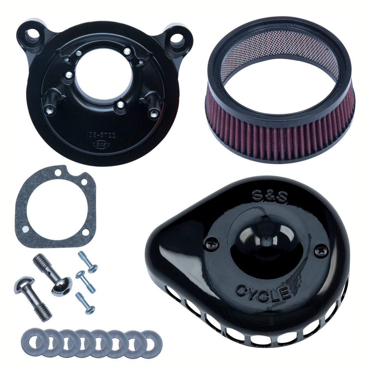 S&S Mini Teardrop Stealth air cleaner kit