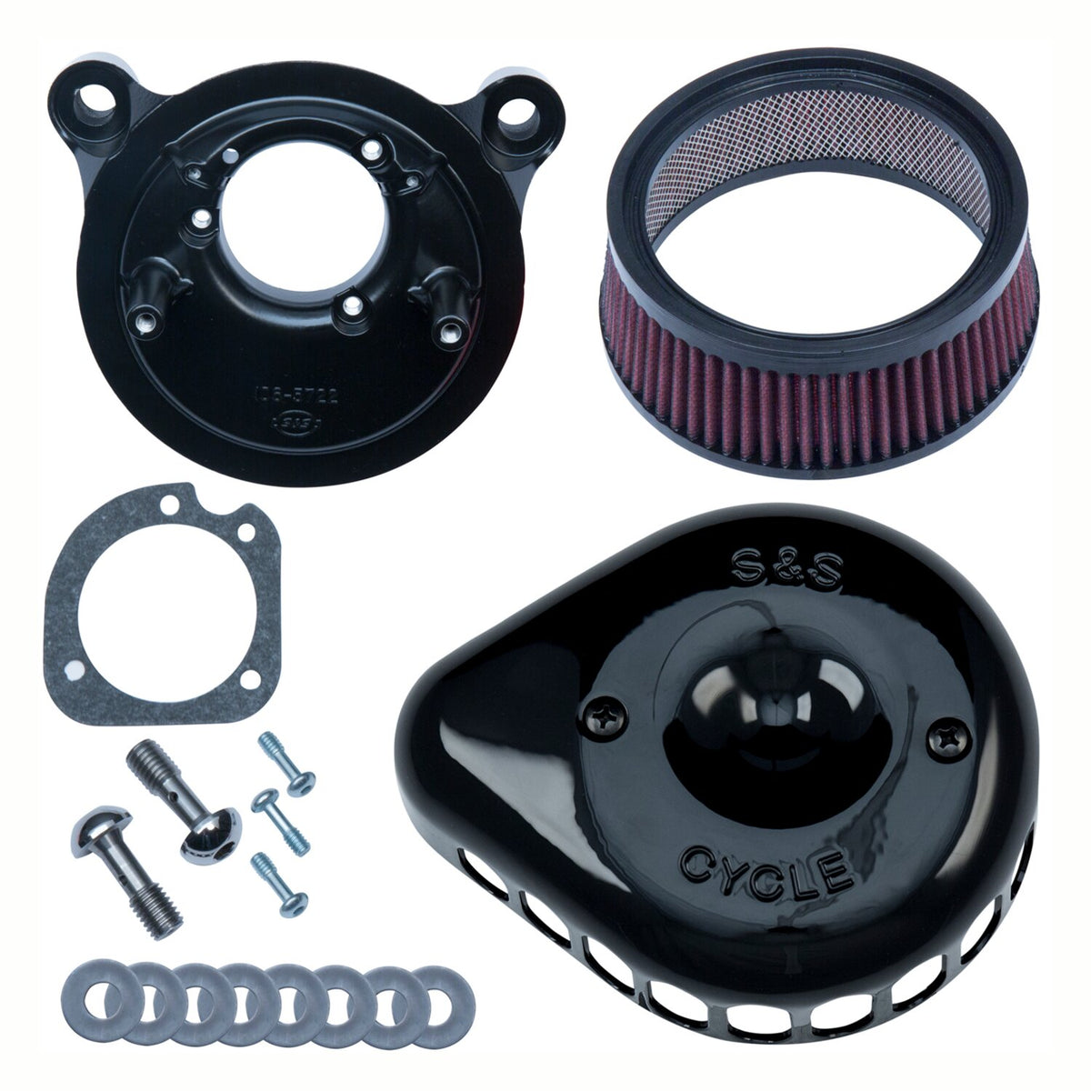 S&S Mini Teardrop Stealth air cleaner kit