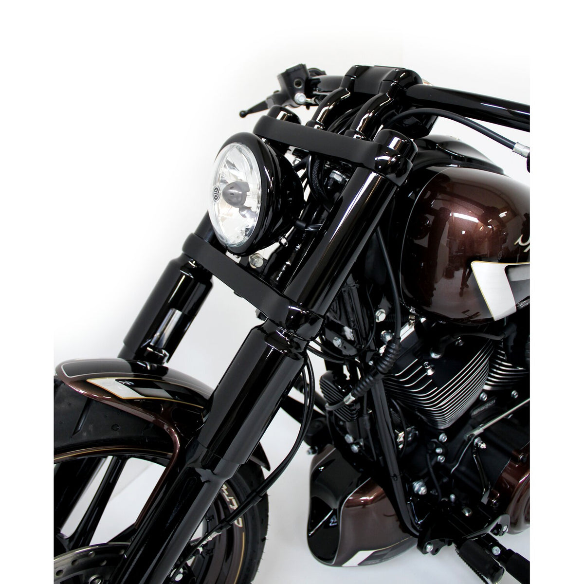 Cult-Werk, 2-piece lower fork tube cover kit, gloss black