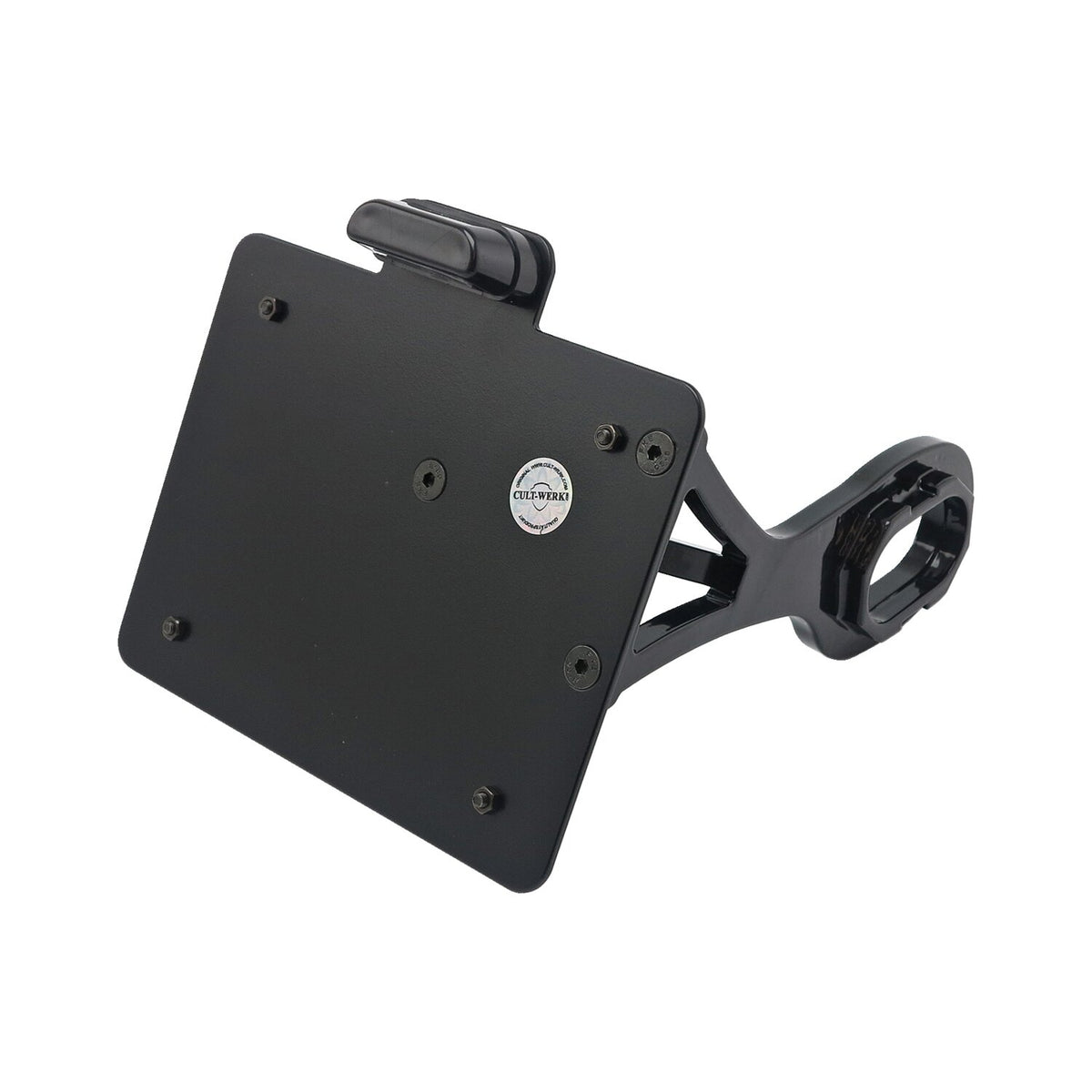 Cult-Werk, side mount license plate bracket. Switzerland