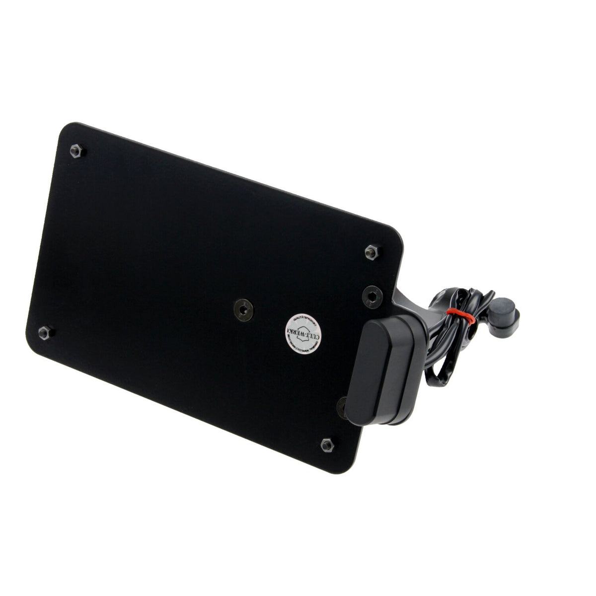 Cult-Werk, side mount license plate bracket black. France