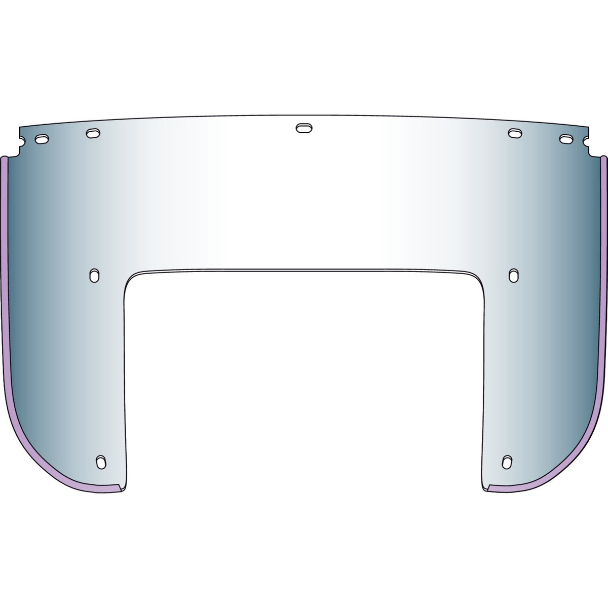 National Cycle, Beaded 7-bolt lower window. Clear