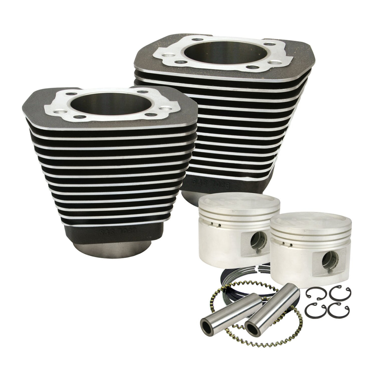 S&S, 80"/1340cc cylinder & piston kit. Black