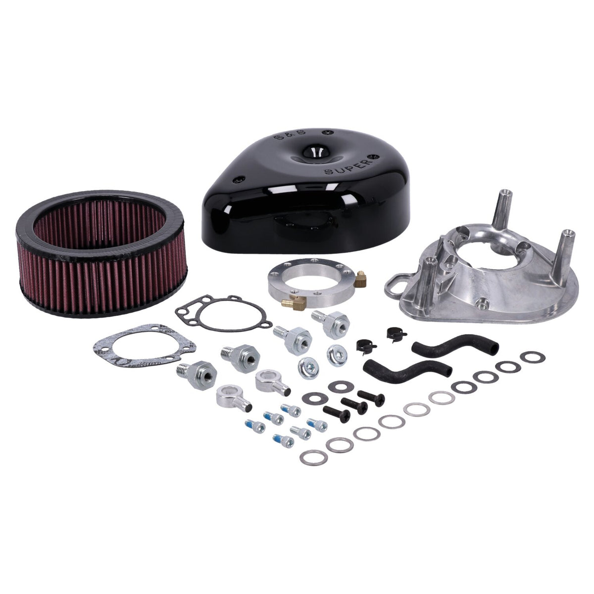 S&S, Teardrop air cleaner assembly. Black