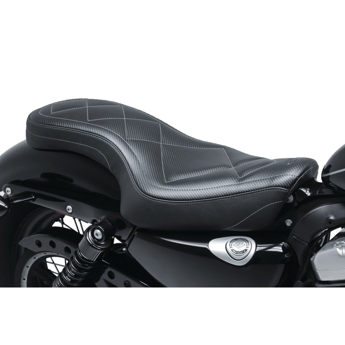 Mustang, Super Tripper seat. Black carbon
