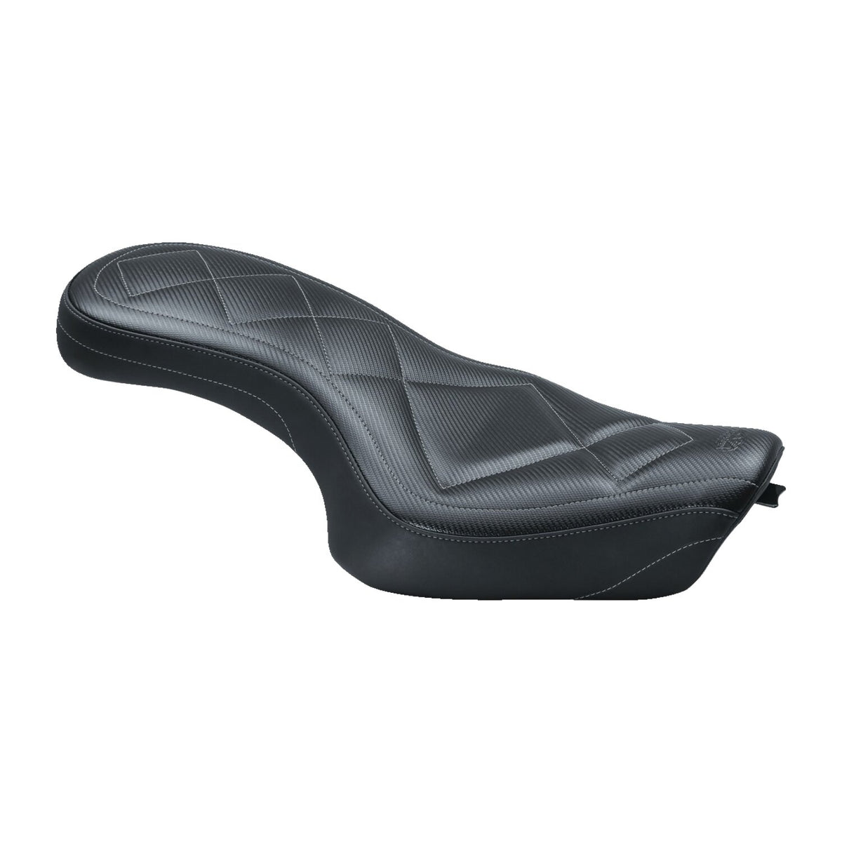 Mustang, Super Tripper seat. Black carbon