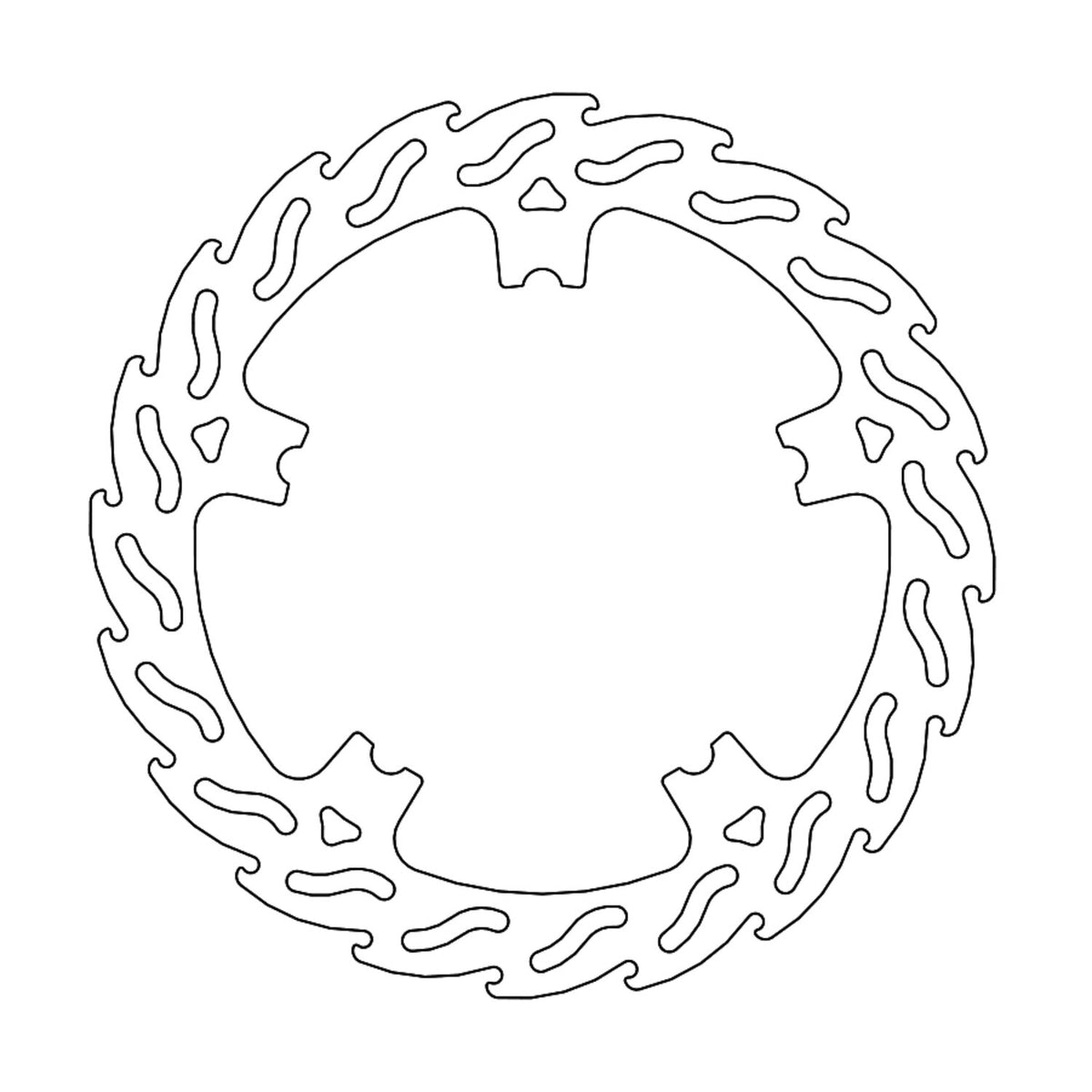 Moto-Master, Flame brake rotor. Front left