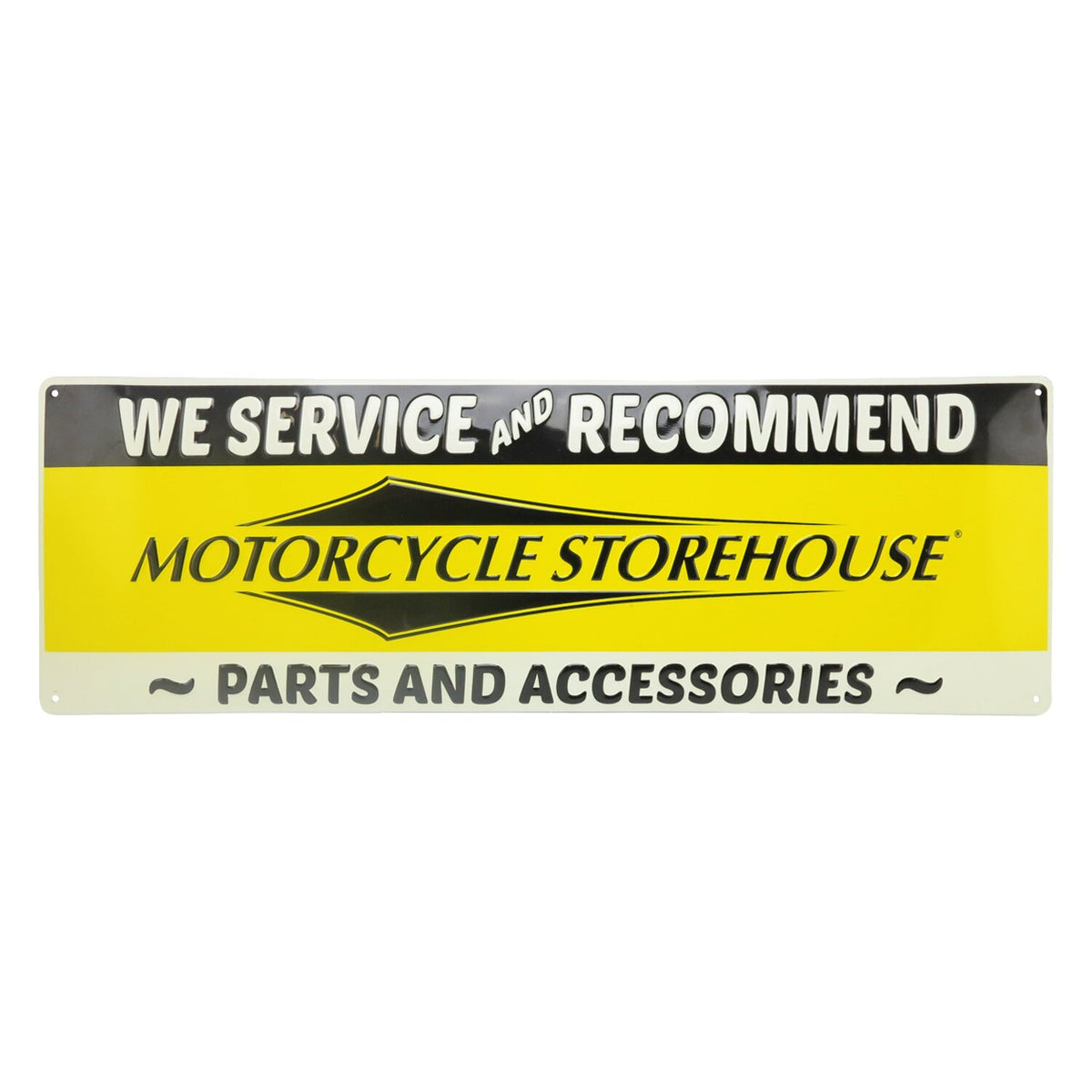 Motorcycle storehouse, dealer sign