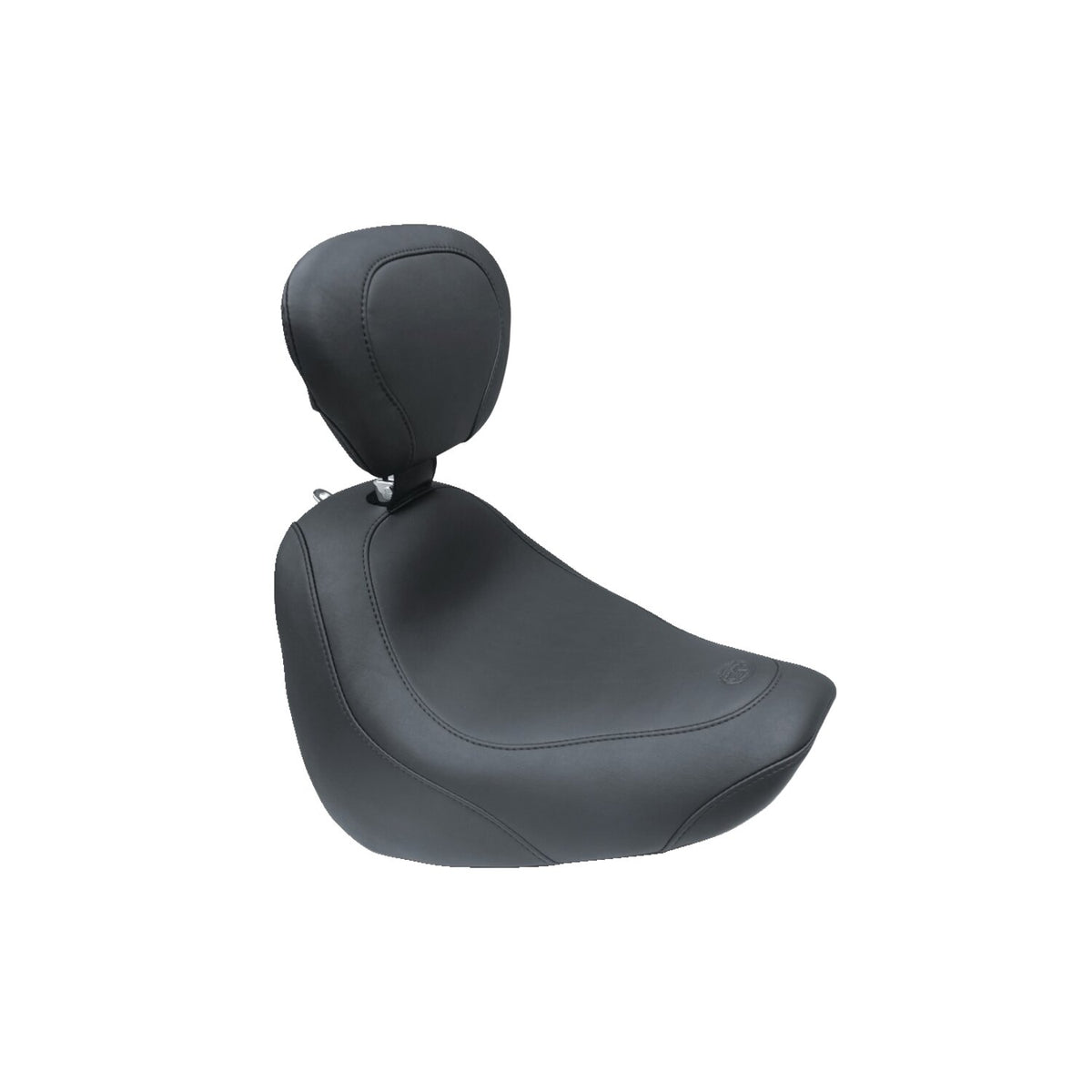 Mustang Wide Tripper solo seat w/rider backrest
