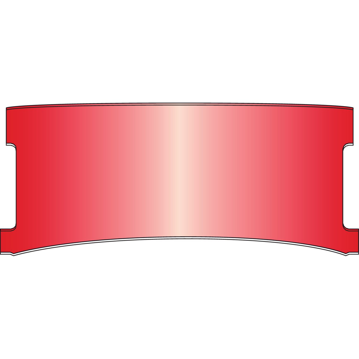 National Cycle, repl. adj. lower window (style D). Red