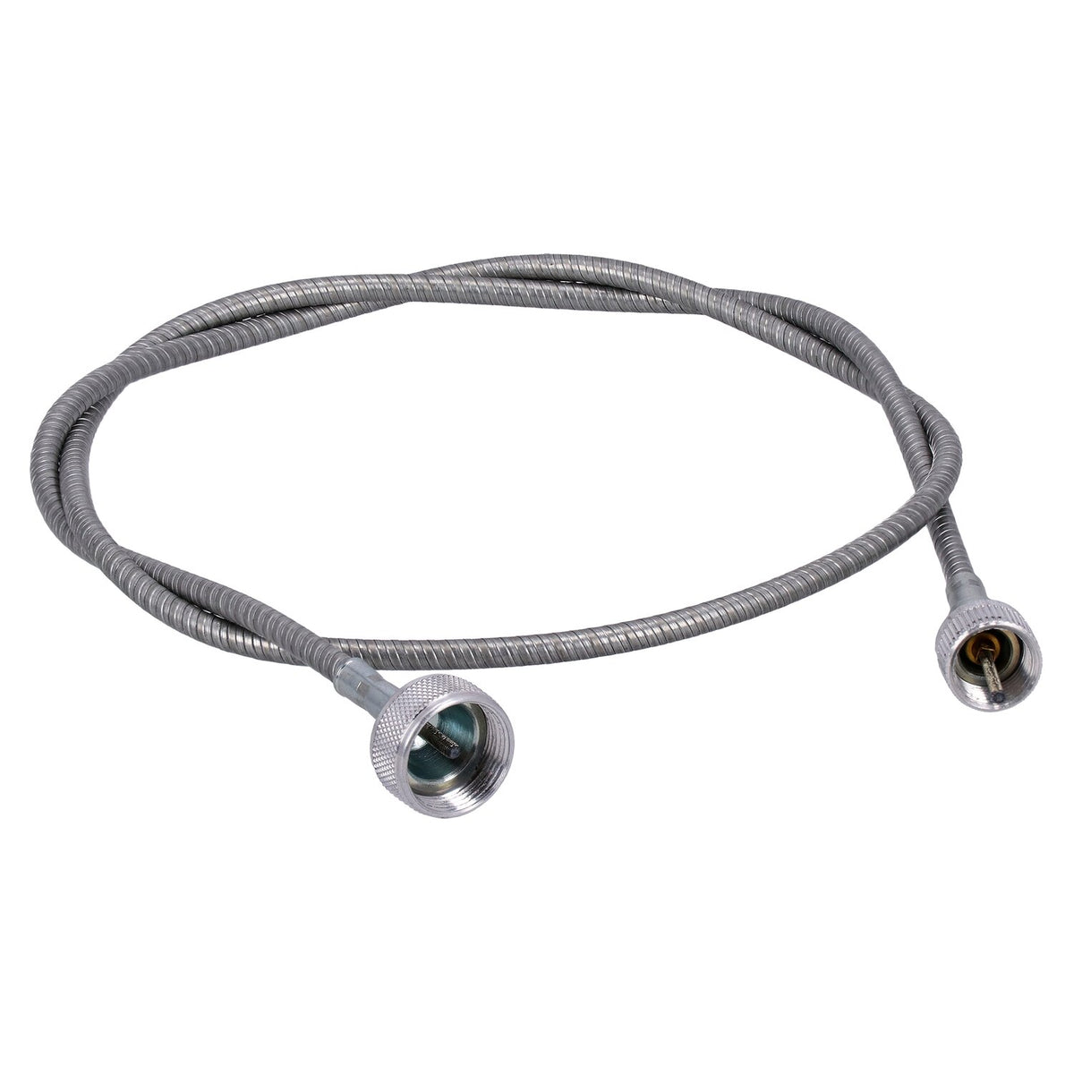 Barnett, transmission speedo cable. 46". Bare metal finish
