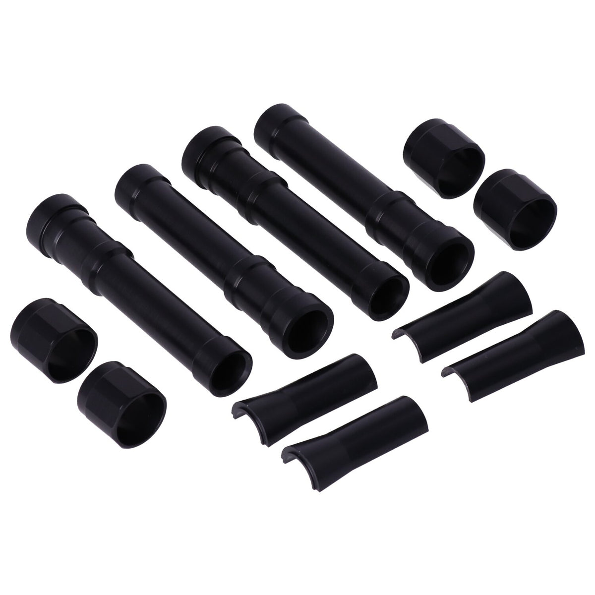 Dippert, Panhead aluminum pushrod cover set. Black