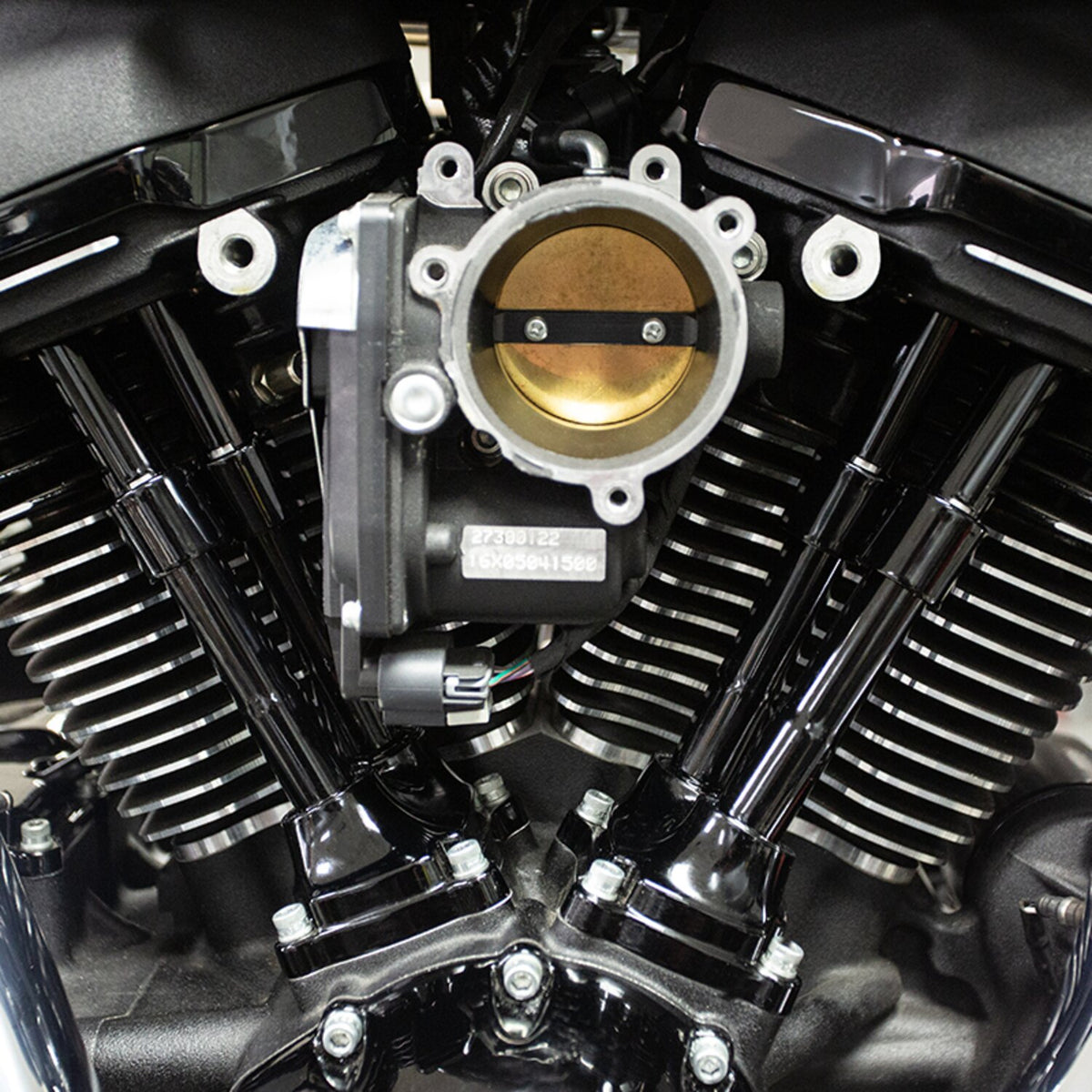 S&S, M8 Quickee pushrod & cover kit. Gloss black