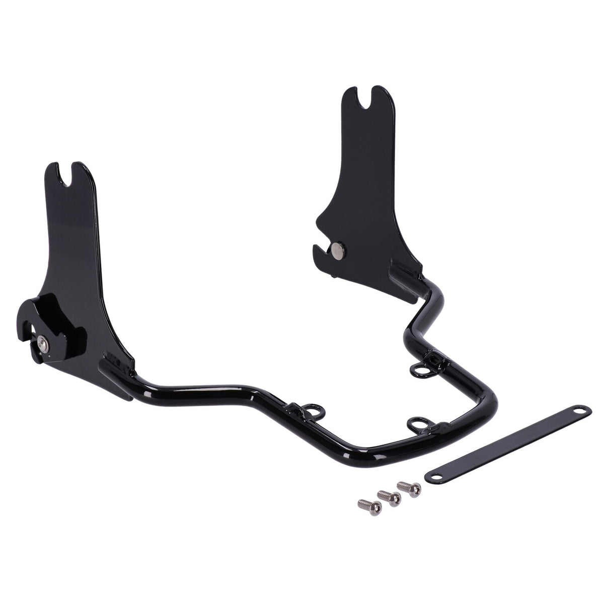 Sissy bar kit 1-piece upright. Gloss black