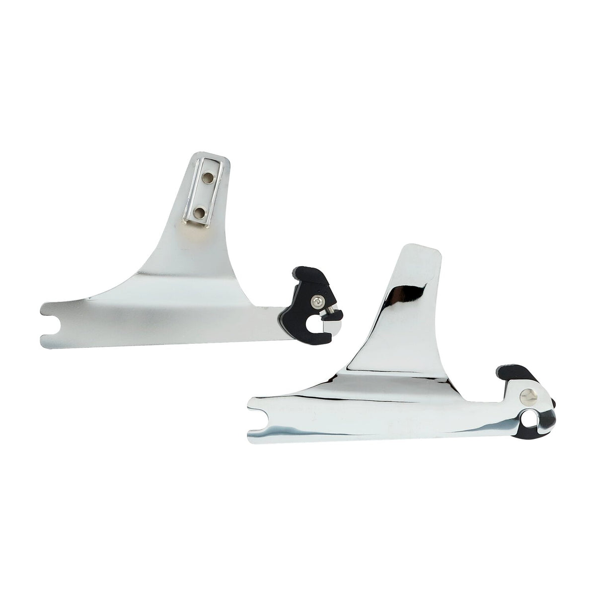 Detachable sissy bar side plate. Chrome