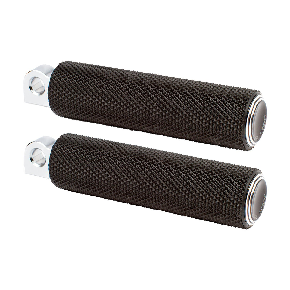 Arlen Ness, dual ring Fusion footpegs. Black