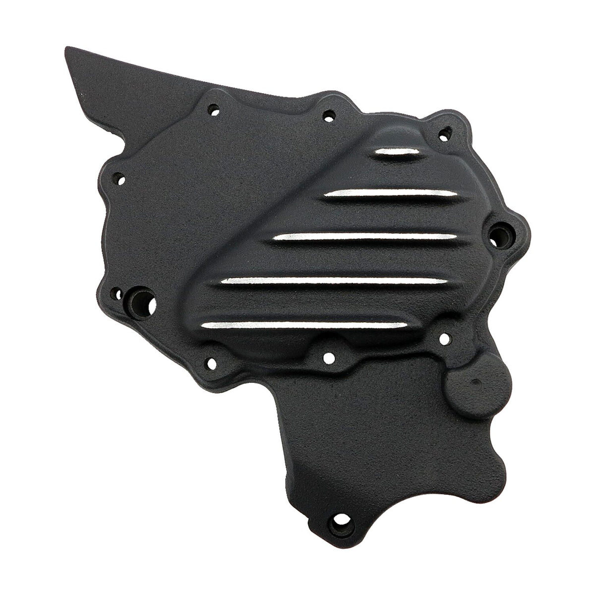 EMD, ribbed sprocket cover XL. Black Cut