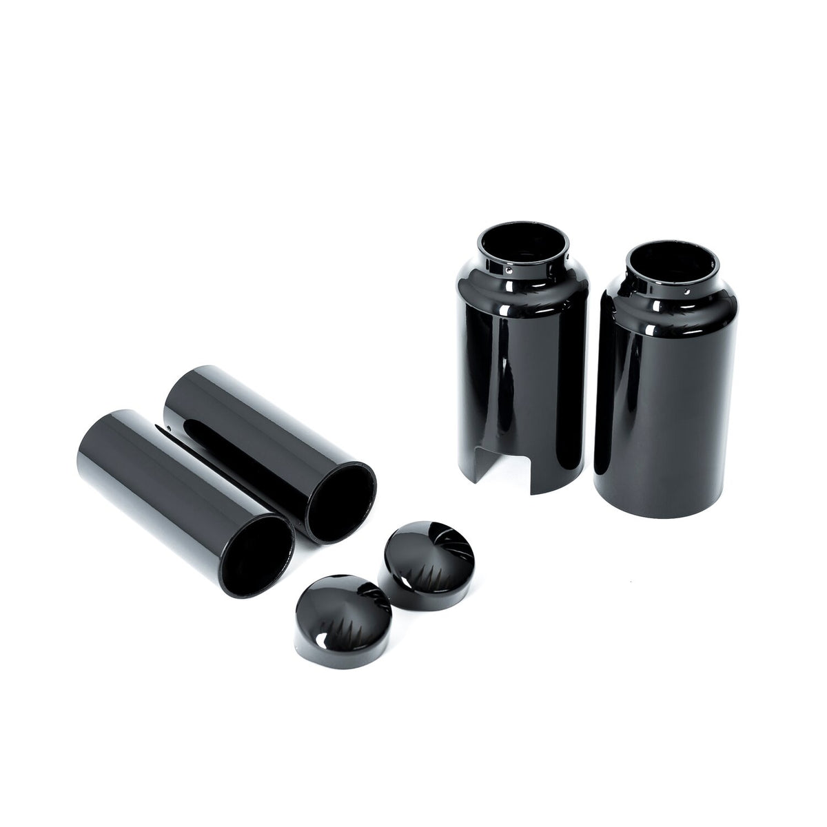 Killer Custom, 'Aggressor' series full fork cover set. Black
