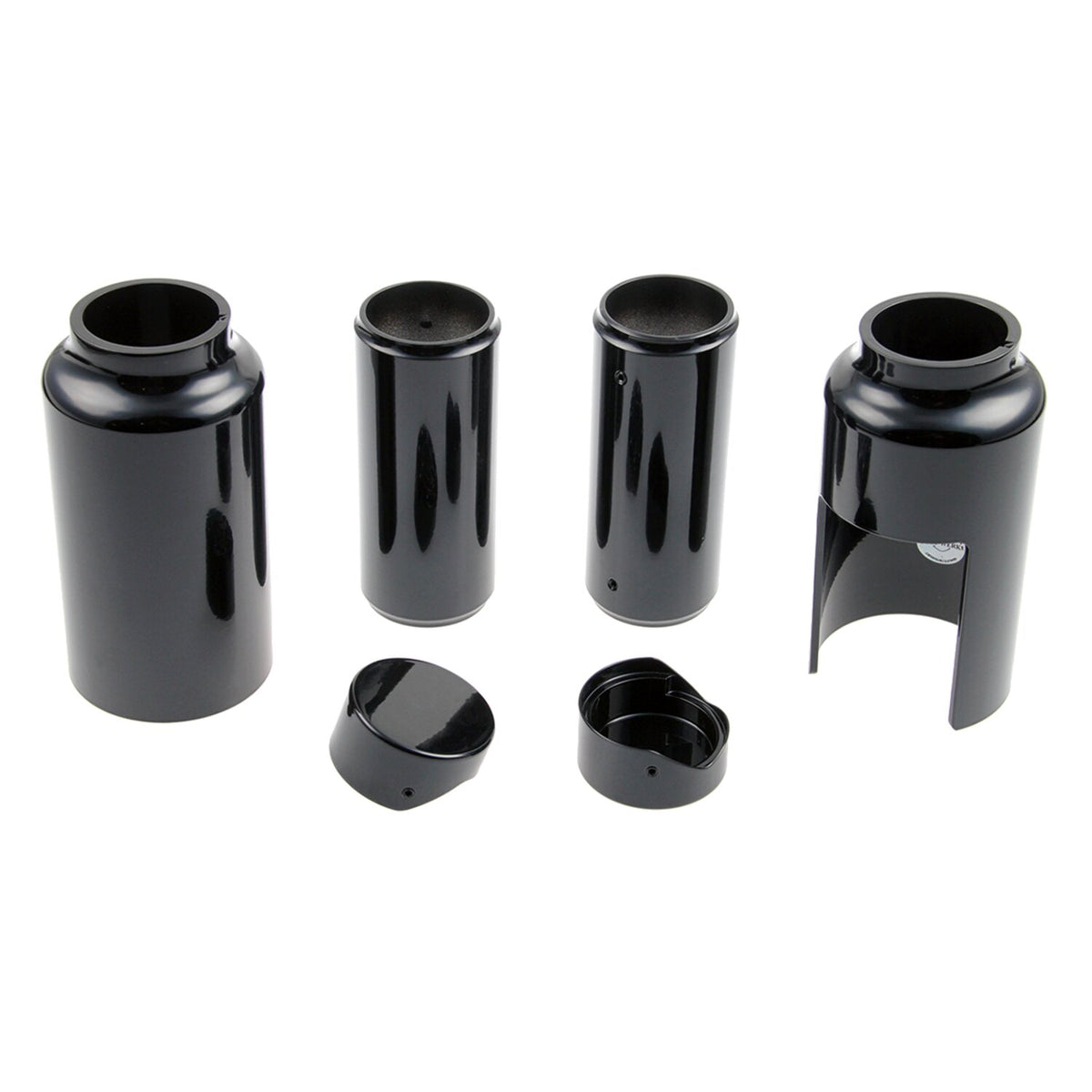 Cult-Werk, 6-piece fork tube cover kit. Gloss black