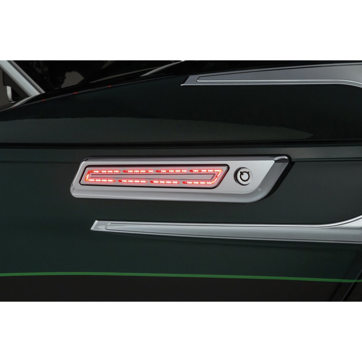 Kuryakyn, LED saddlebag hinge accents. Chrome