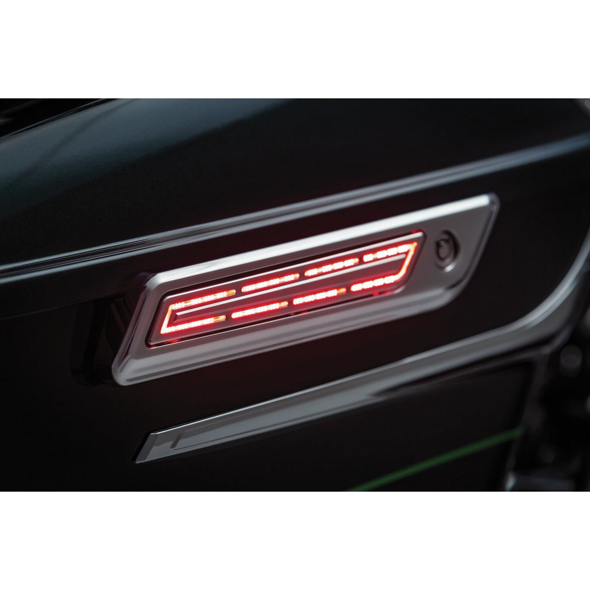 Kuryakyn, LED saddlebag hinge accents. Chrome