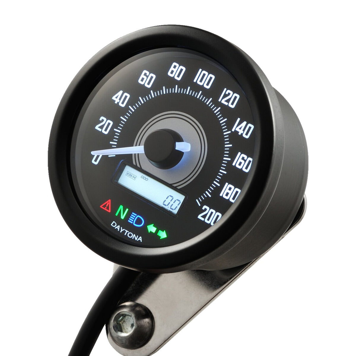 Daytona, Velona 60mm speedometer black 200kmh