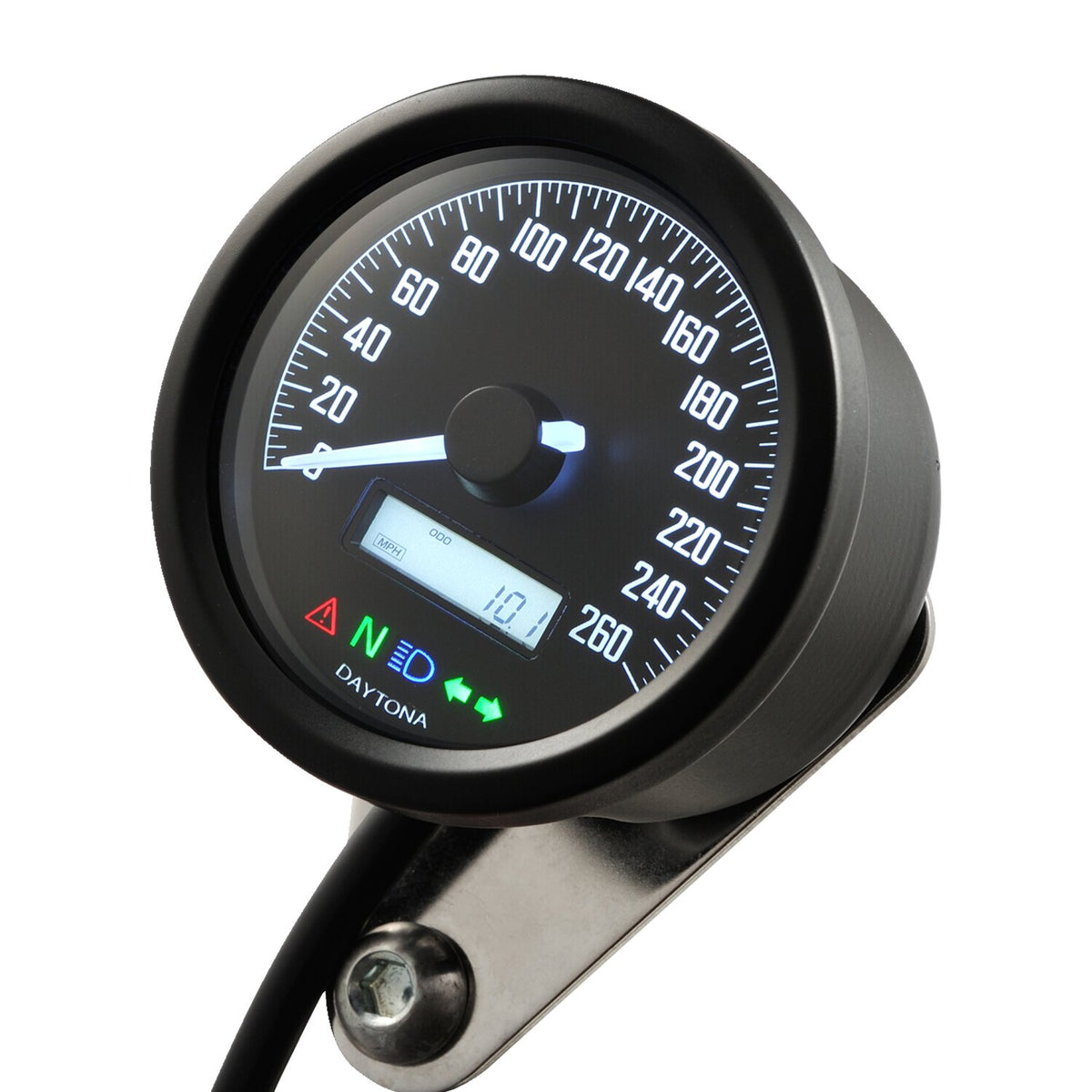 Daytona, Velona 60mm speedometer black 260kmh