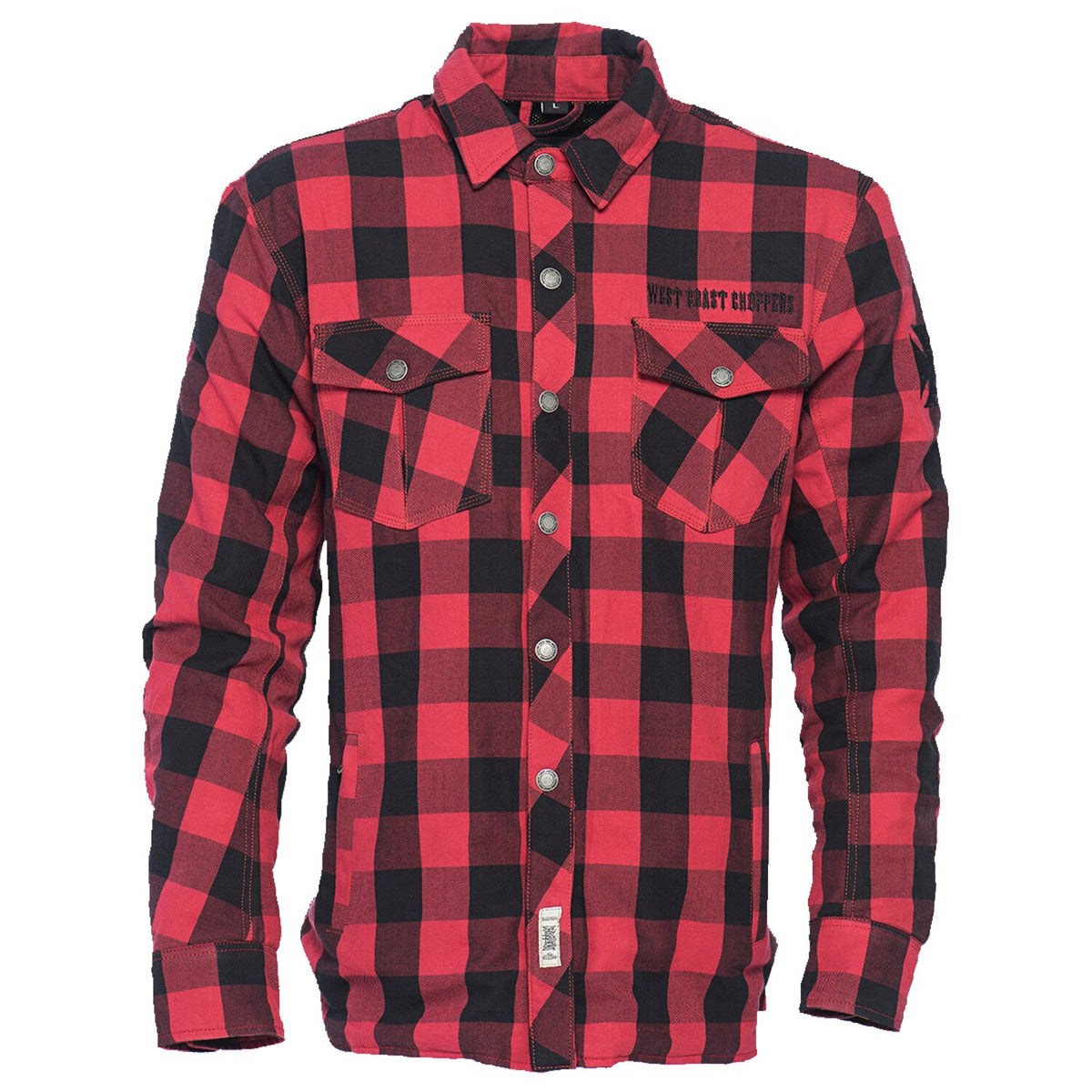 WCC Dominator riding flannel shirt red/black CE appr.