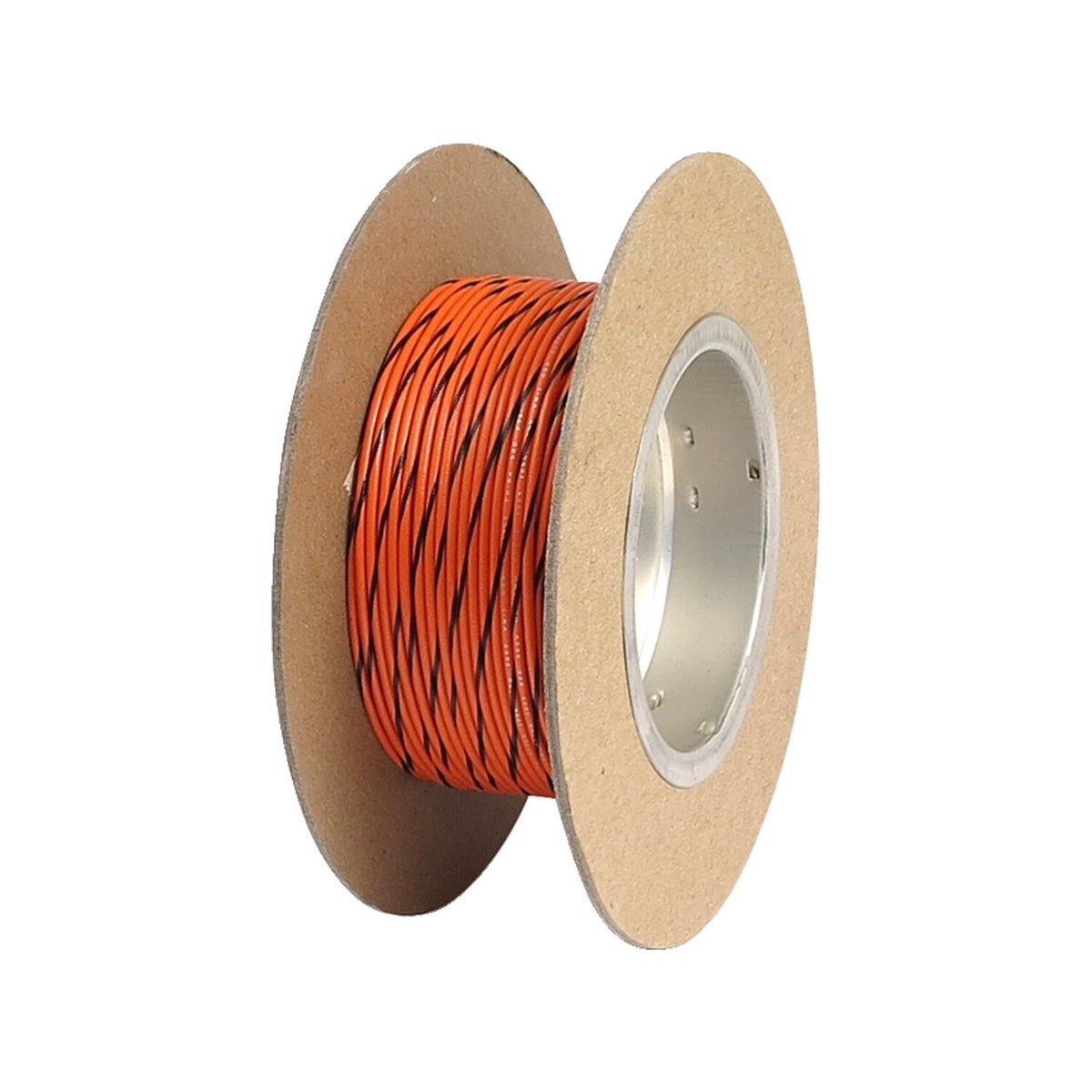 NAMZ, wire on spool. 18 gauge, 100ft. Orange/Black stripe