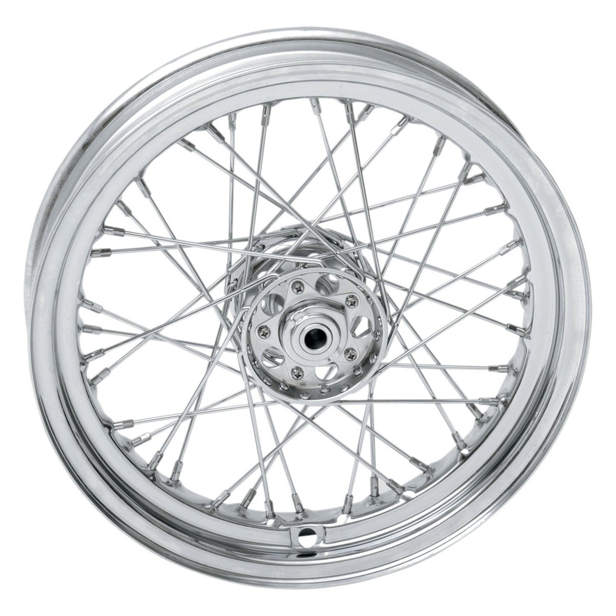 3.00 x 16 wheel 40 spokes chrome