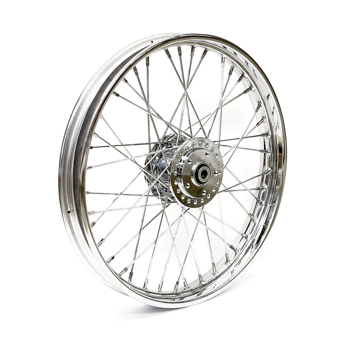 2.15 x 21 front wheel 40 spokes chrome
