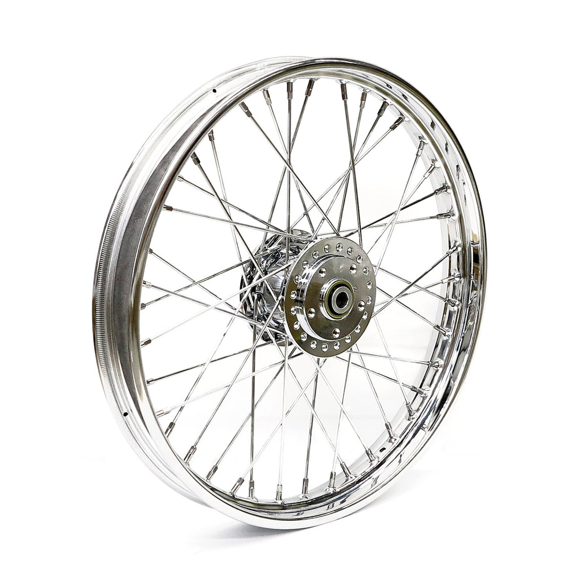 2.15 x 21 front wheel 40 spokes chrome
