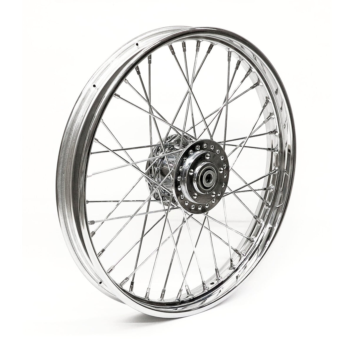 2.15 x 21 front wheel 40 spokes chrome