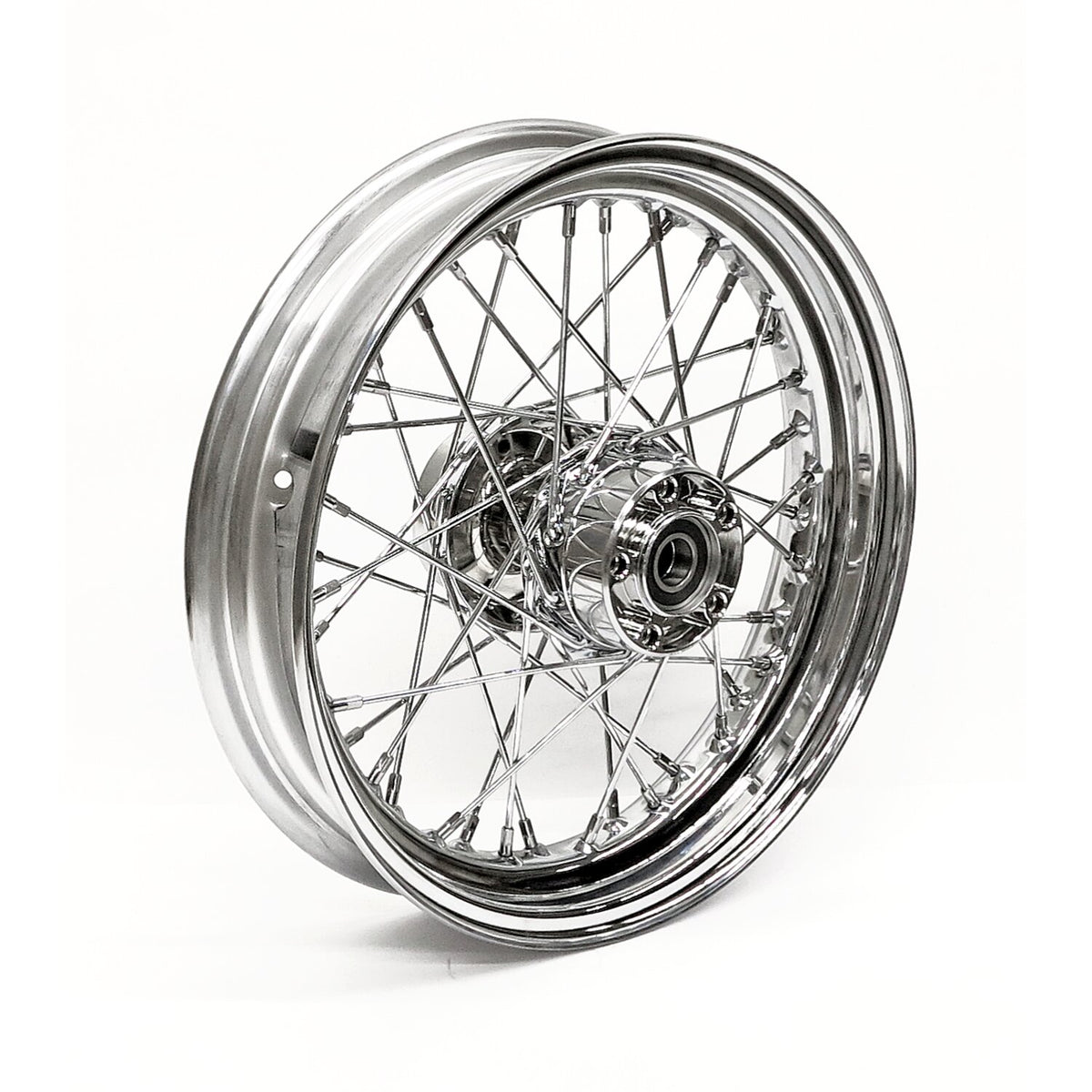 3.00 x 16 rear wheel 40 spokes chrome