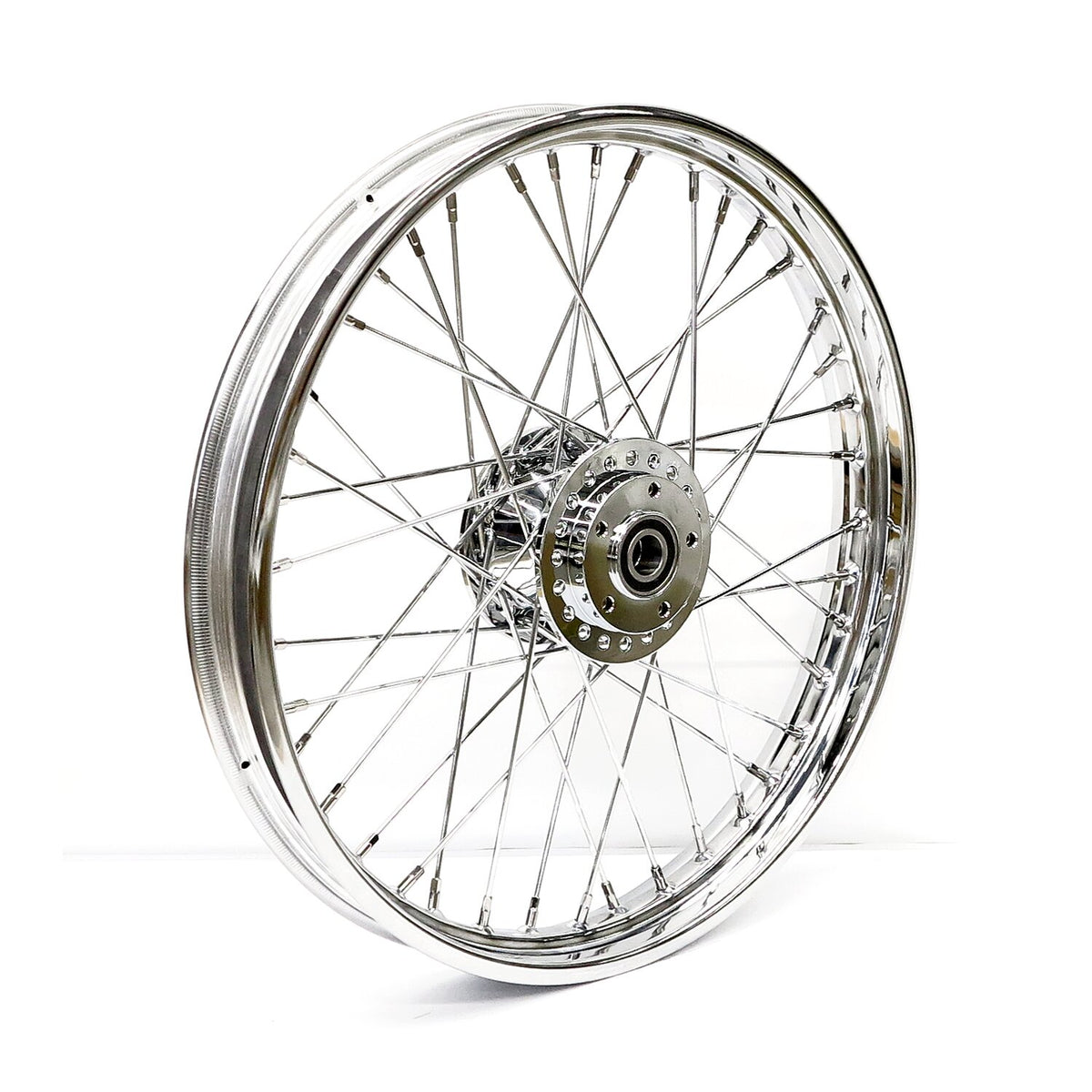 2.15 x 21 front wheel 40 spokes chrome