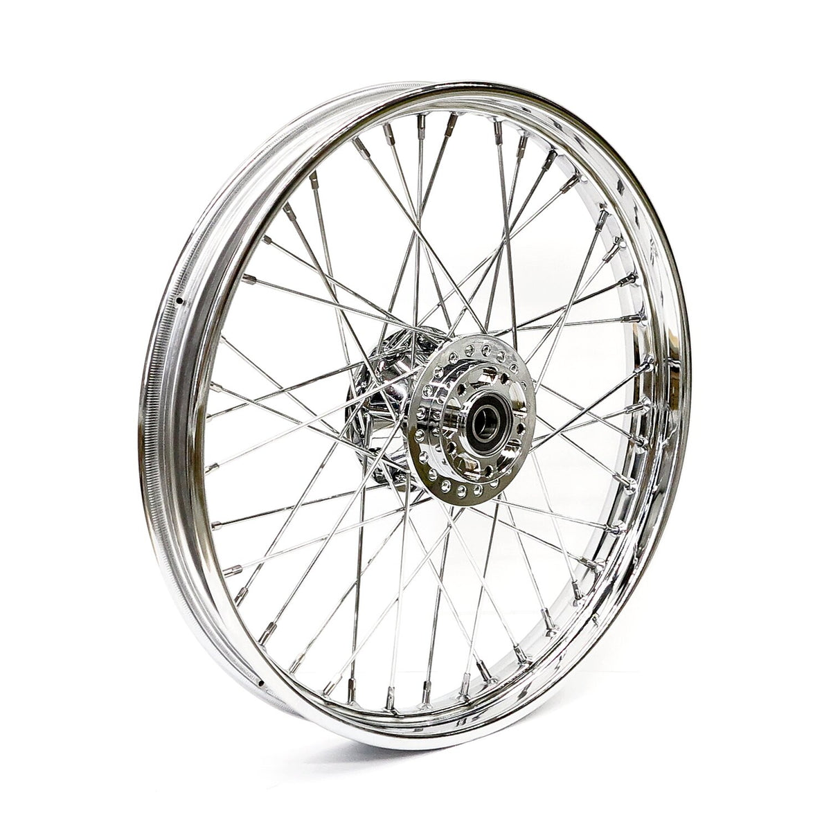 2.15 x 21 front wheel 40 spokes chrome