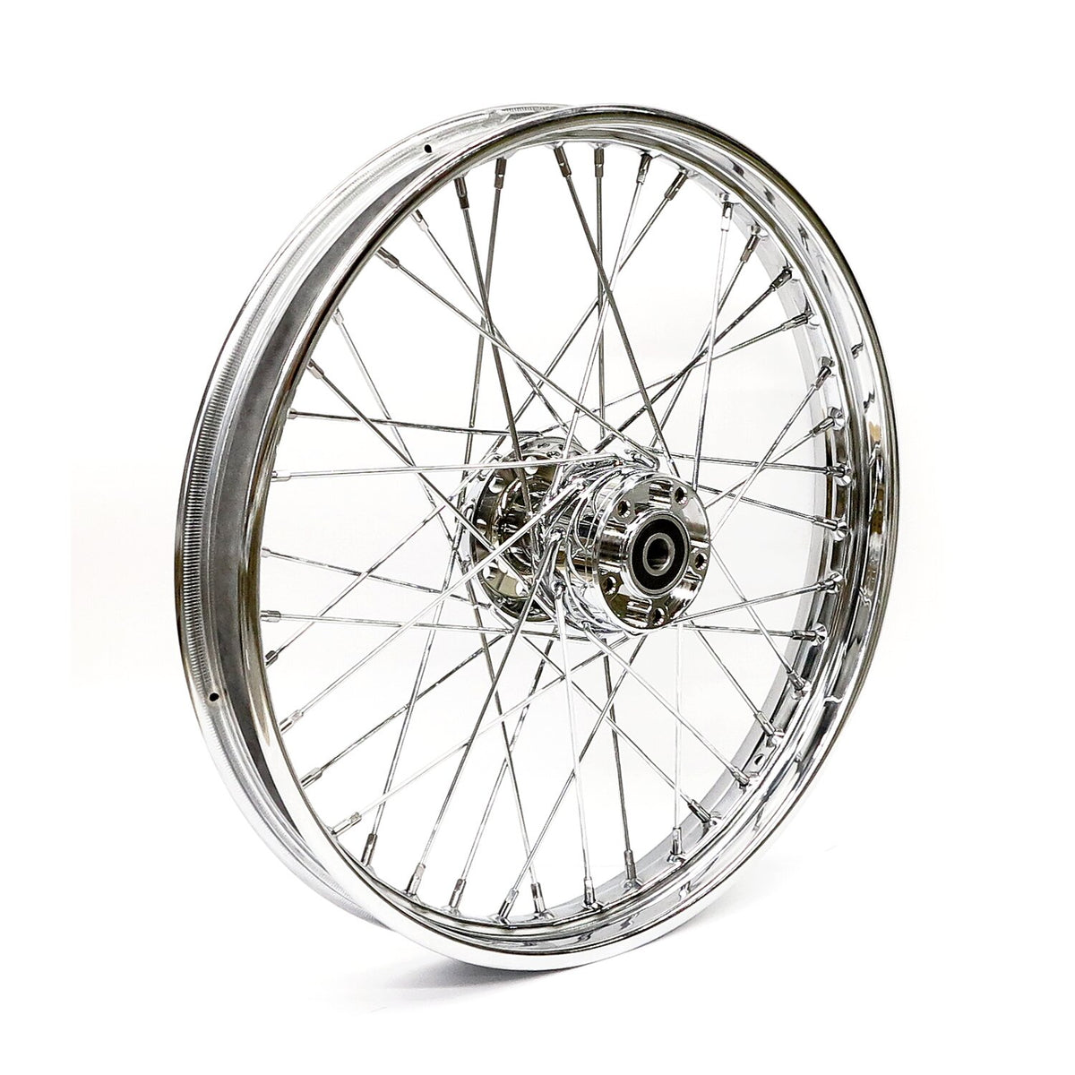 2.15 x 21 front wheel 40 spokes chrome