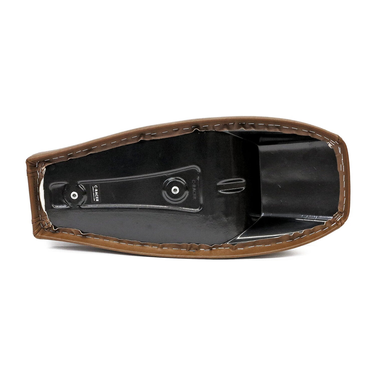 C-Racer, Flat Racer SCR4FC seat fully covered. Dark brown