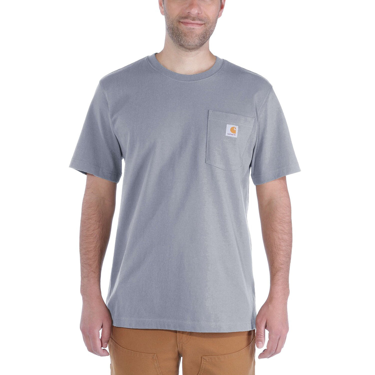 Carhartt K87 Pocket t-shirt heather gray