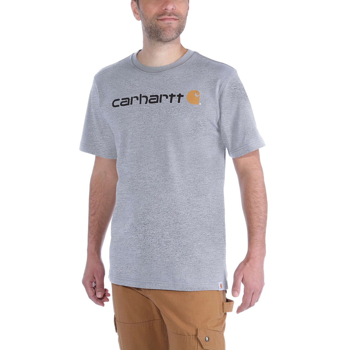 Carhartt Core Logo t-shirt heather gray