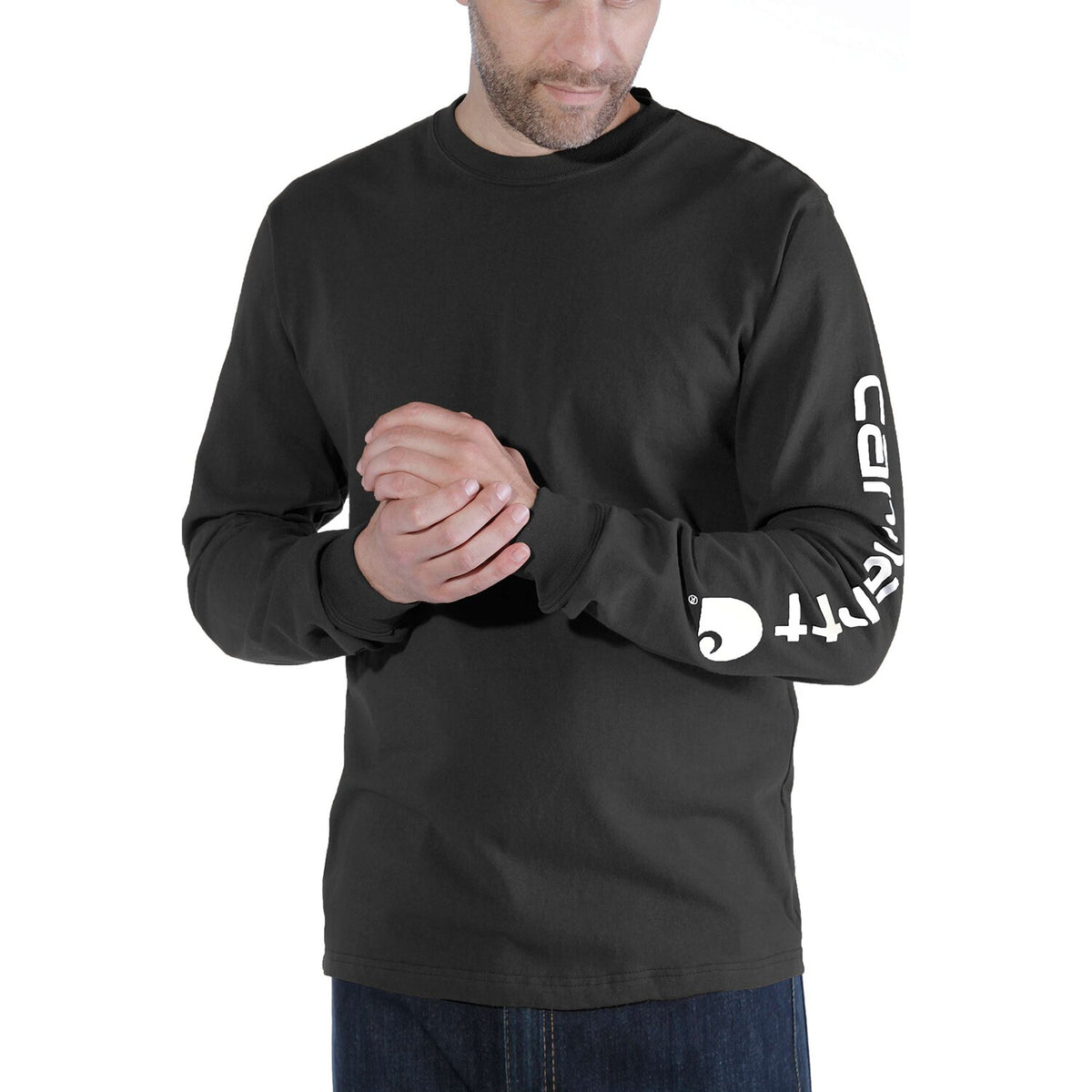 Carhartt Sleeve logo long sleeve black