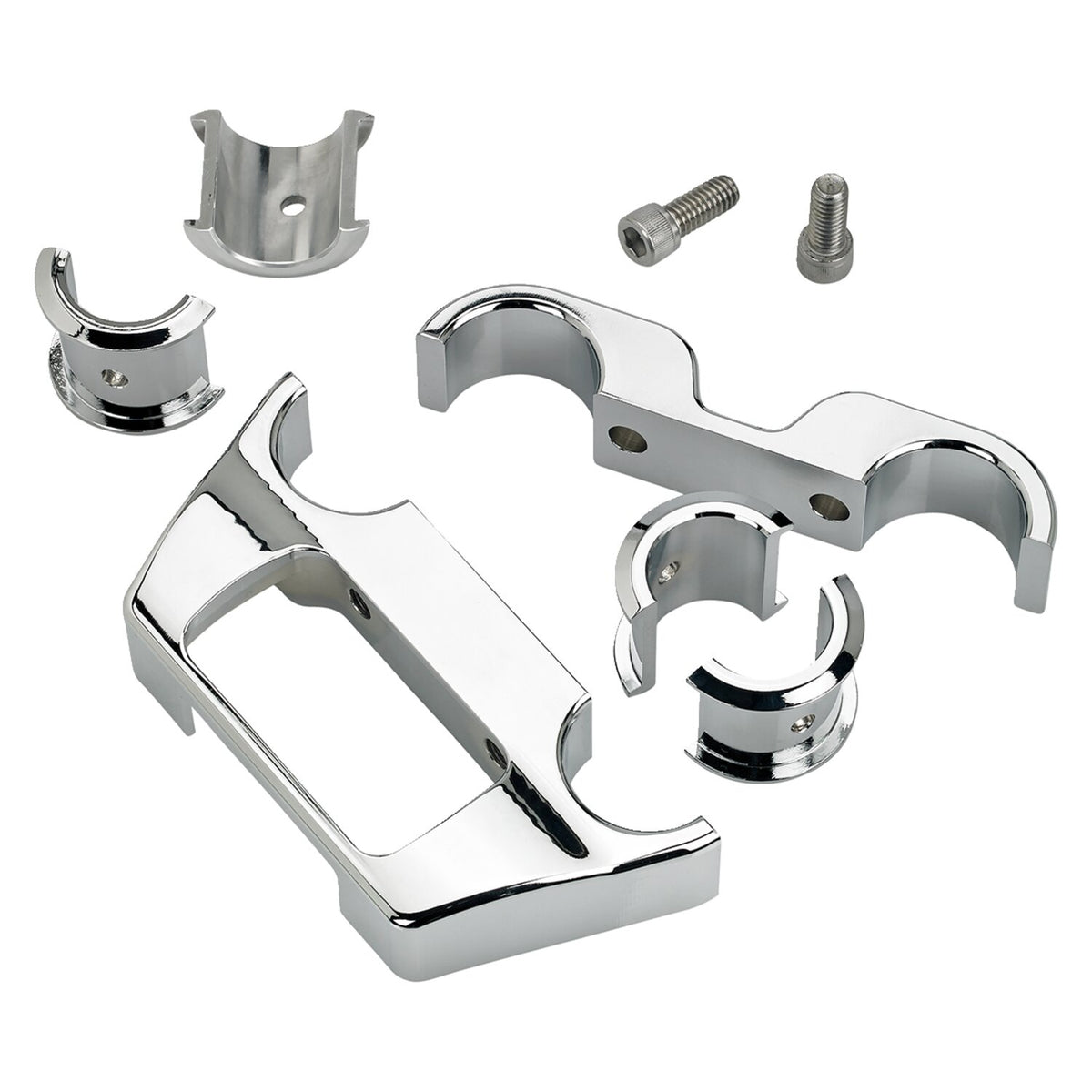 Biltwell, digital Softail dash panel housing. Chrome