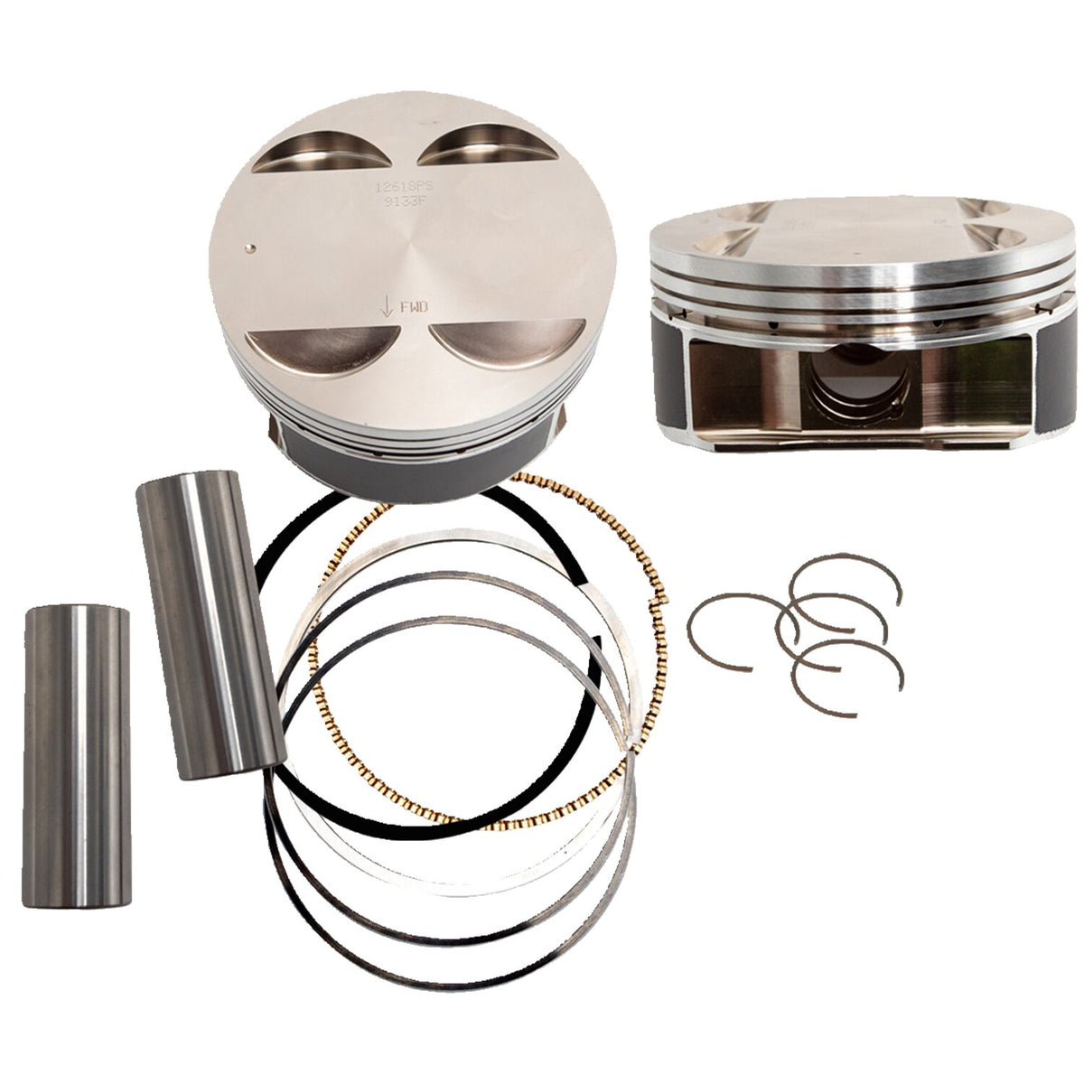 S&S, M8 107" to 124" big bore piston kit. STD