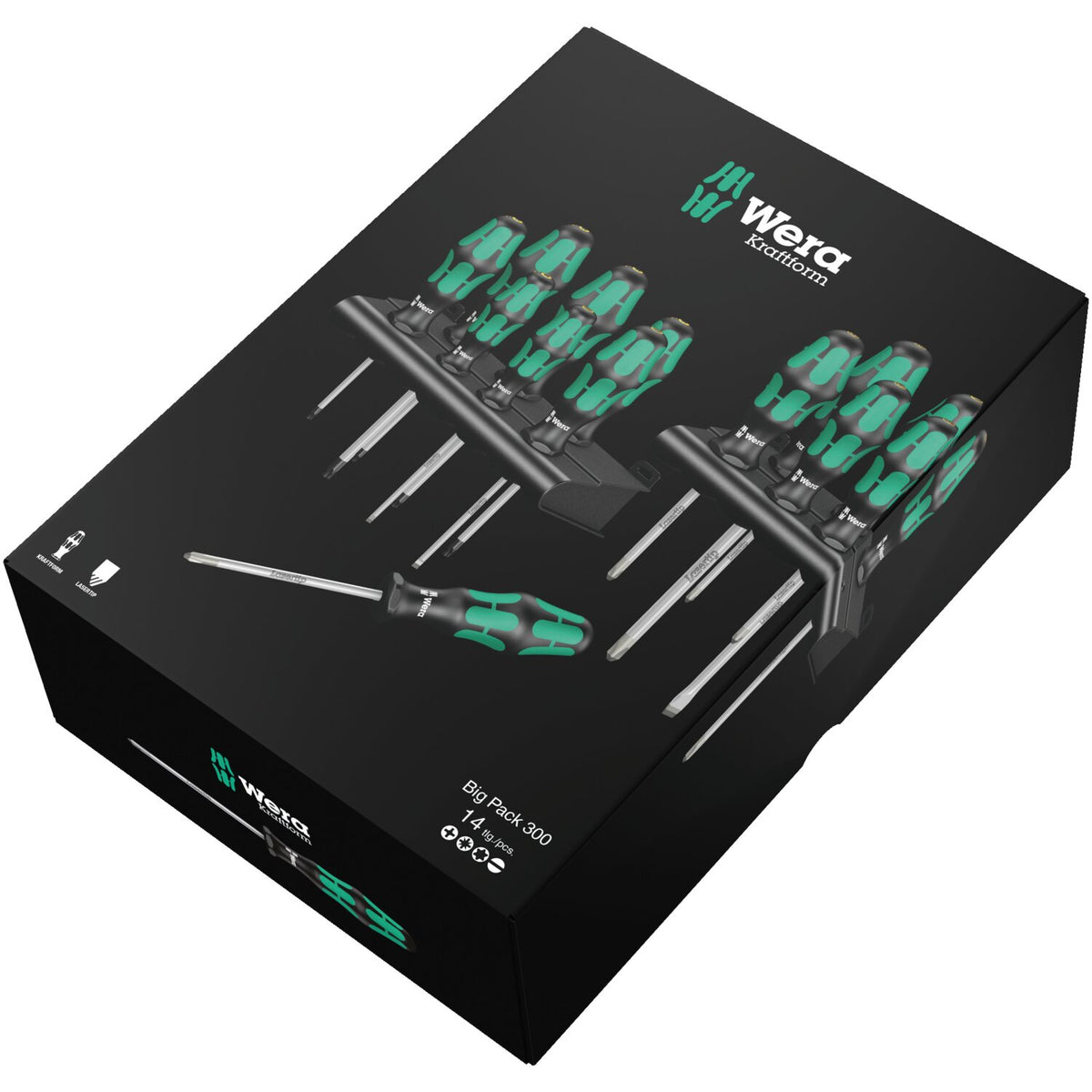 Wera screwdriver set 14 pcs. Kraftform 300 plus big pack