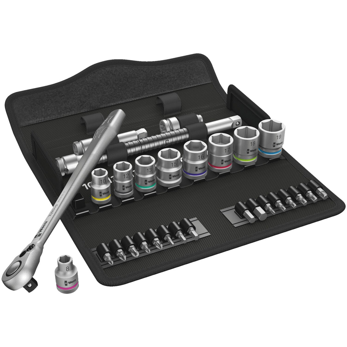 Wera Zyklop metal ratchet kit 29 pcs. 3/8" drive - Metric